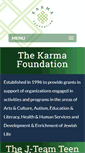 Mobile Screenshot of karmafoundation.org